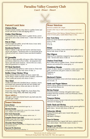 Restaurant At Paradise Valley Casper WY Paradise Valley Country Club